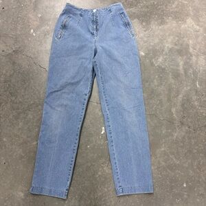 Vanilla High Waisted Mom Jeans Womens 26 Light Blue 90s Vintage